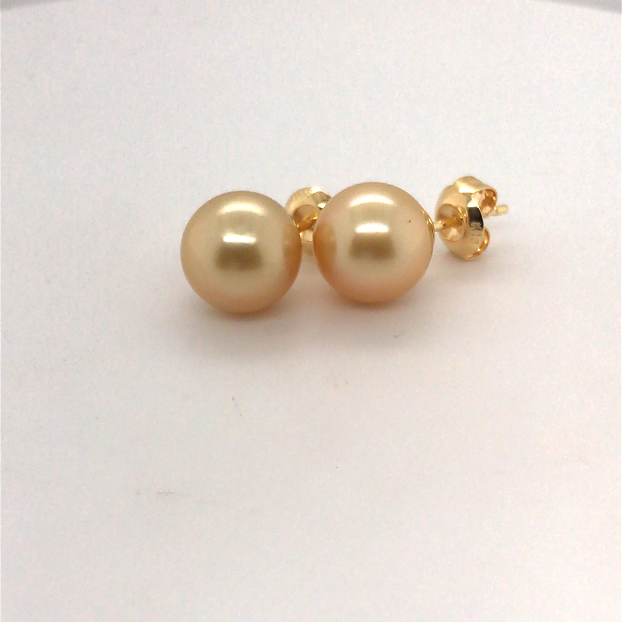 yellow south sea pearl earrings