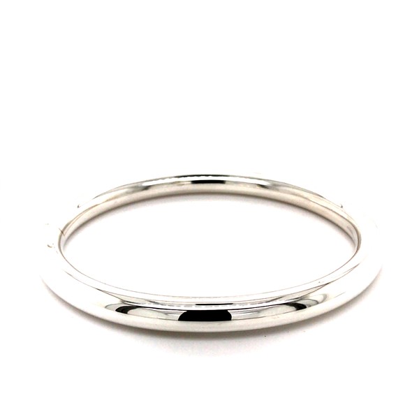 Sterling Silver 9mm Oval Tube Bangle, 64mm diameter – Catanach's Jewellers