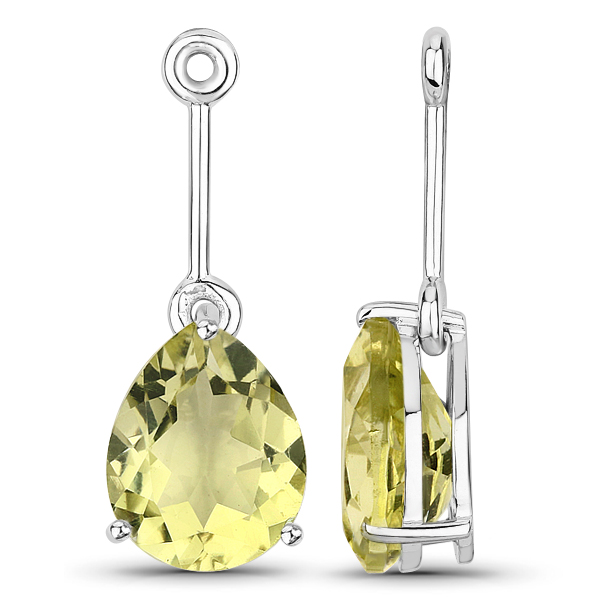 yellow quartz earrings