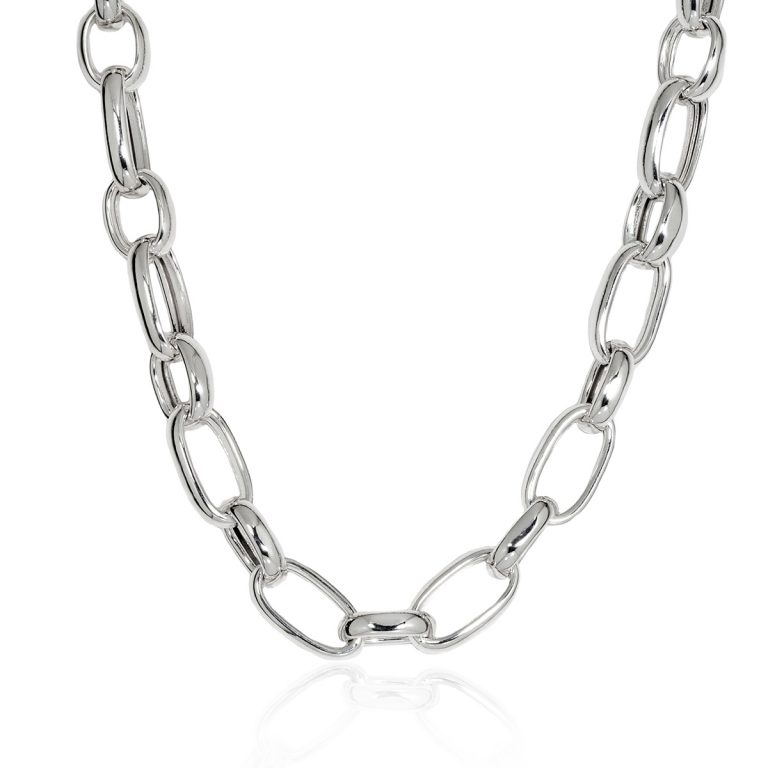 silver chunky necklace