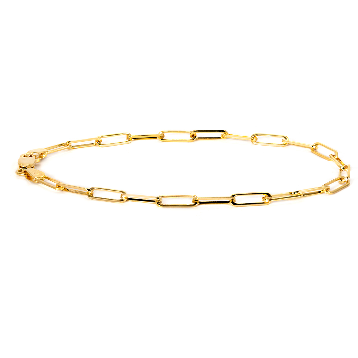 9ct Yellow Gold Paper Link Chain Bracelet – Catanach's Jewellers