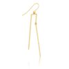 Gold Articulated Pendant Earrings