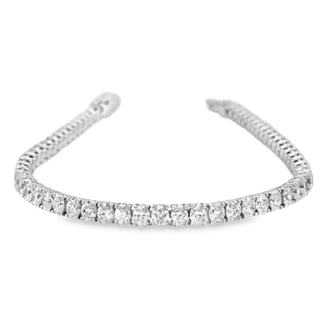 Oval Diamond Tennis Bracelet