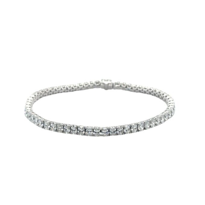 Oval Diamond Tennis Bracelet