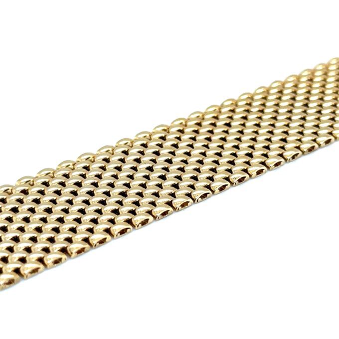 18ct Yellow Gold Thirteen Bar Cartier Link Bracelet, 23mm wide