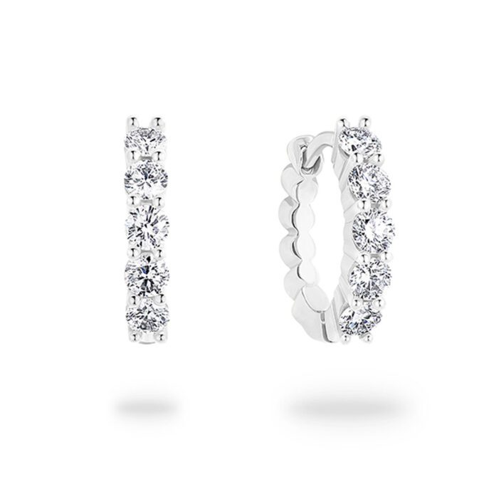 Diamond Huggie Earrings
