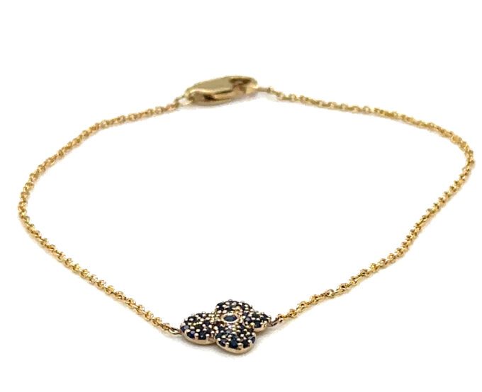 Catanach's 150th Sapphire Hydrangea Bracelet
